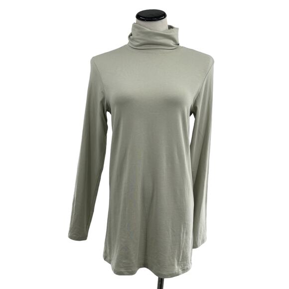 Universal Standard Mineral Gray Close Fit Turtleneck Top - Picture 4 of 12